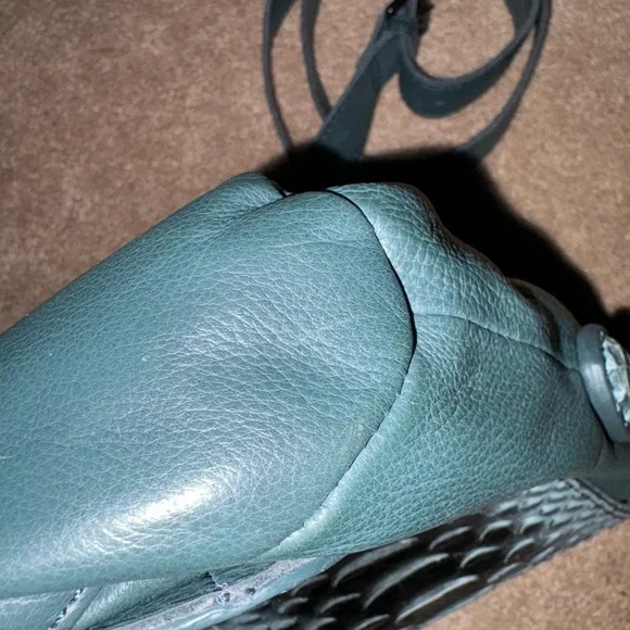 Liebeskind python-embossed leather crossbody bag.